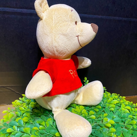 DISNEY BABIES WINNIE THE POOH PASTEL PLUSH RATTLES & EARS CRINKLE 12” - Picture 5 of 13